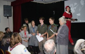 Polish Scouts, Guides and Brownies join Katy Carr in a couple of songs